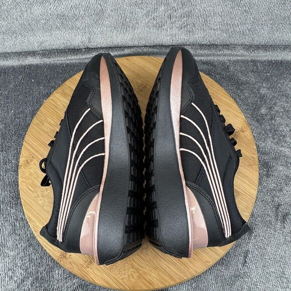 Puma Shoes Womens Size 7 Black Rose Gold Platform Casual Sneakers 381615-04 - Picture 6 of 10
